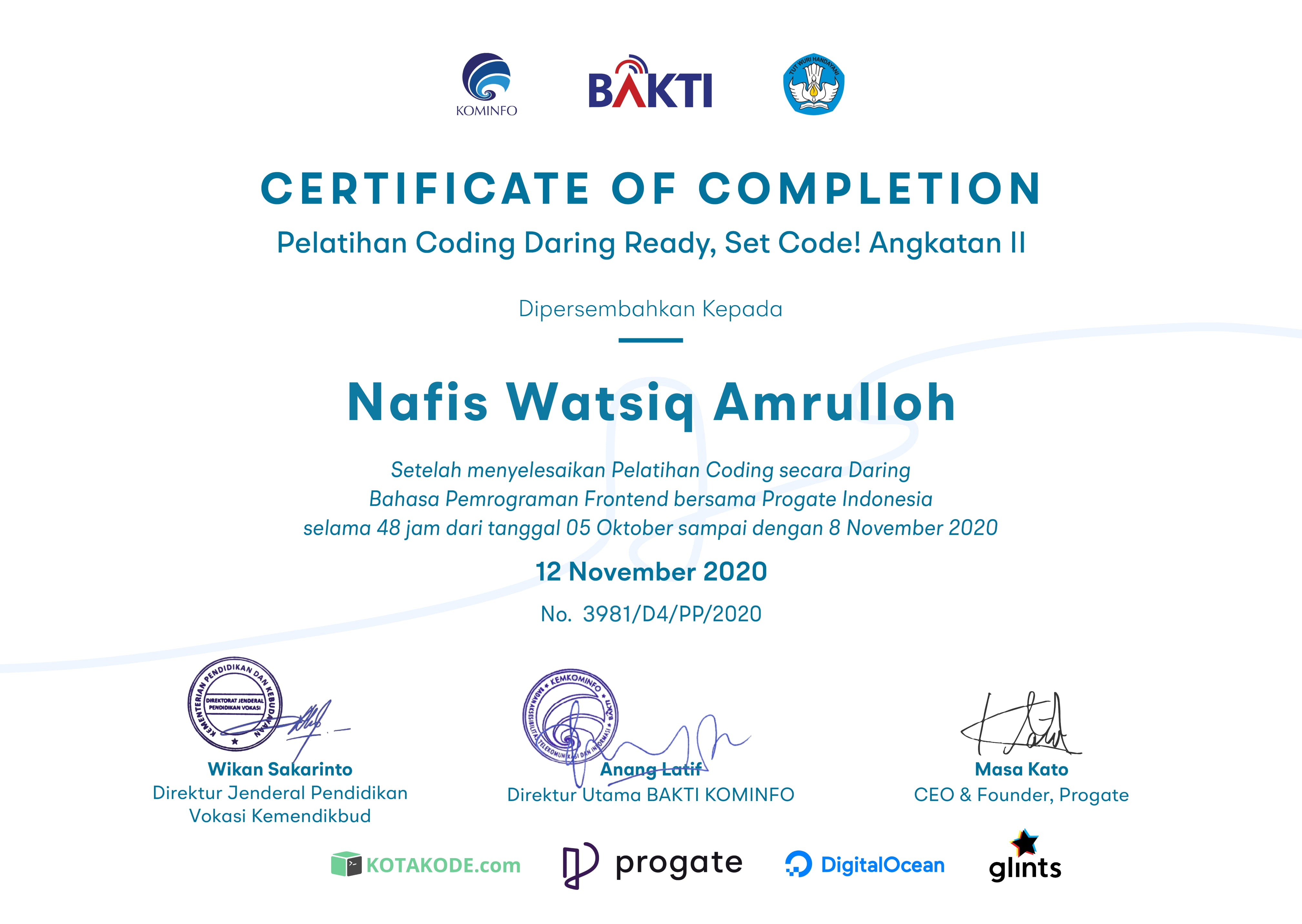 Pelatihan Coding Progate