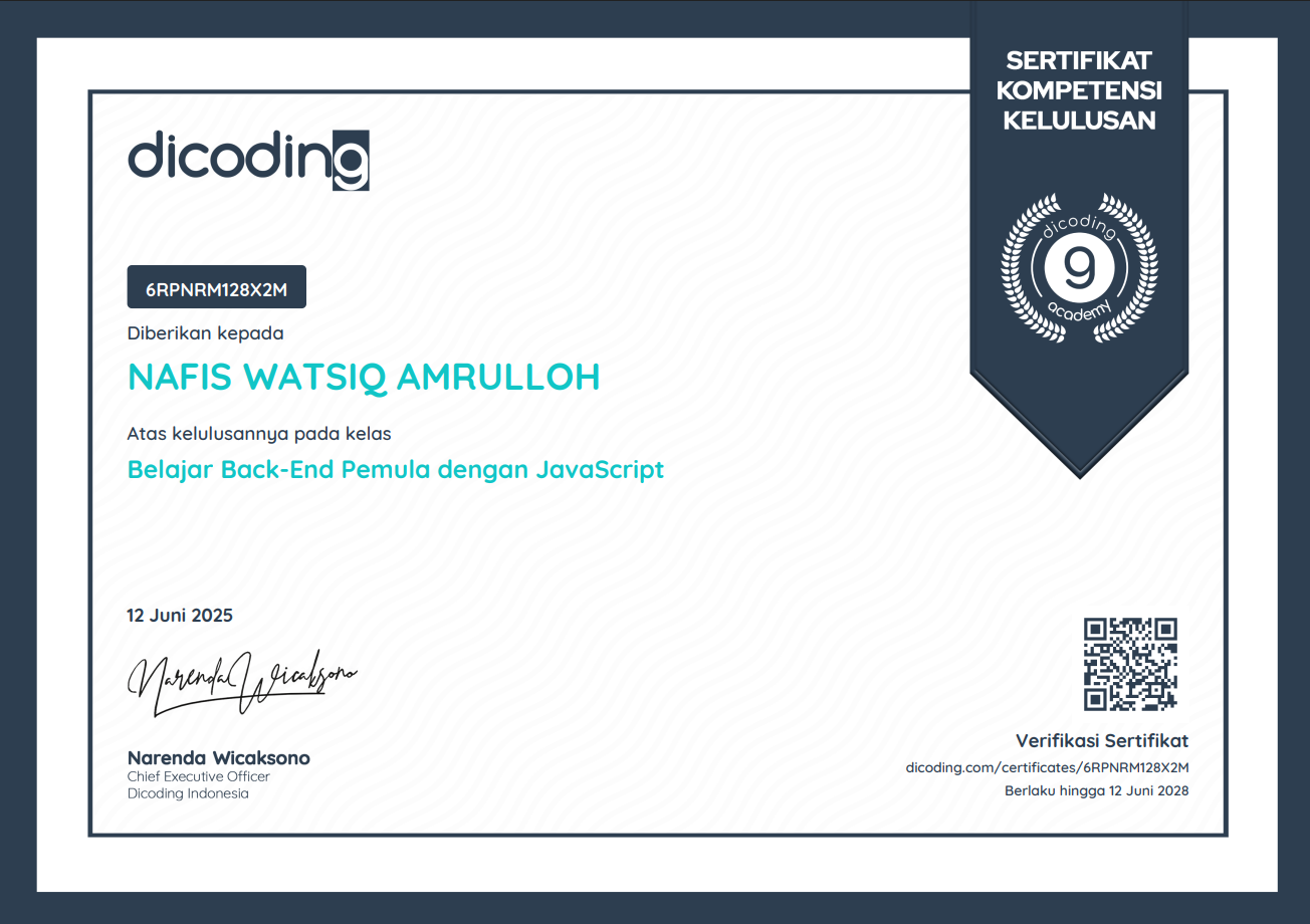 Back-End Pemula dengan JavaScript